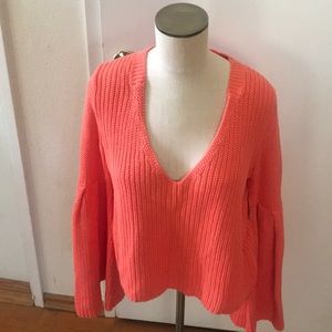 NWT ORANGE FREE PEOPLE SWEATER W/BELL SLEEVES